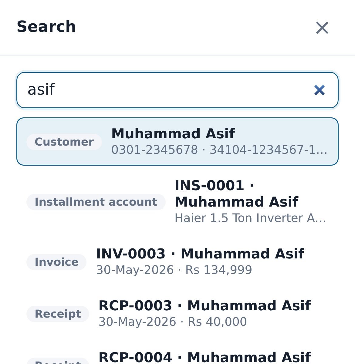One search box for everything