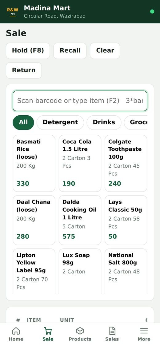 Retail POS on a phone